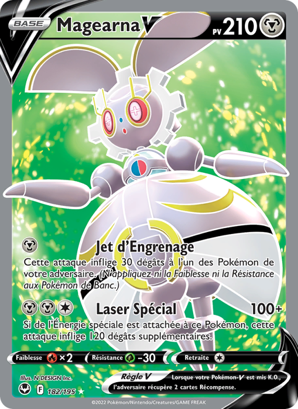 Magearna V 182 — Silver Tempest (French Pokémon TCG card)