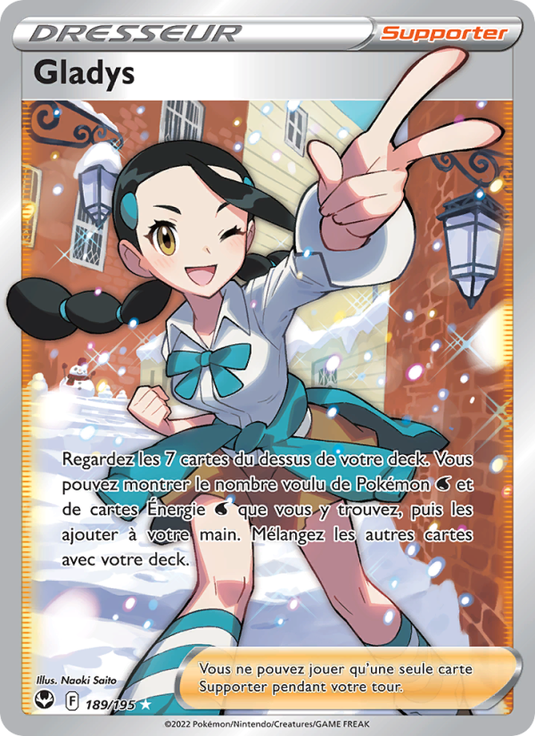 Gladys 189 — Silver Tempest (French Pokémon TCG card)