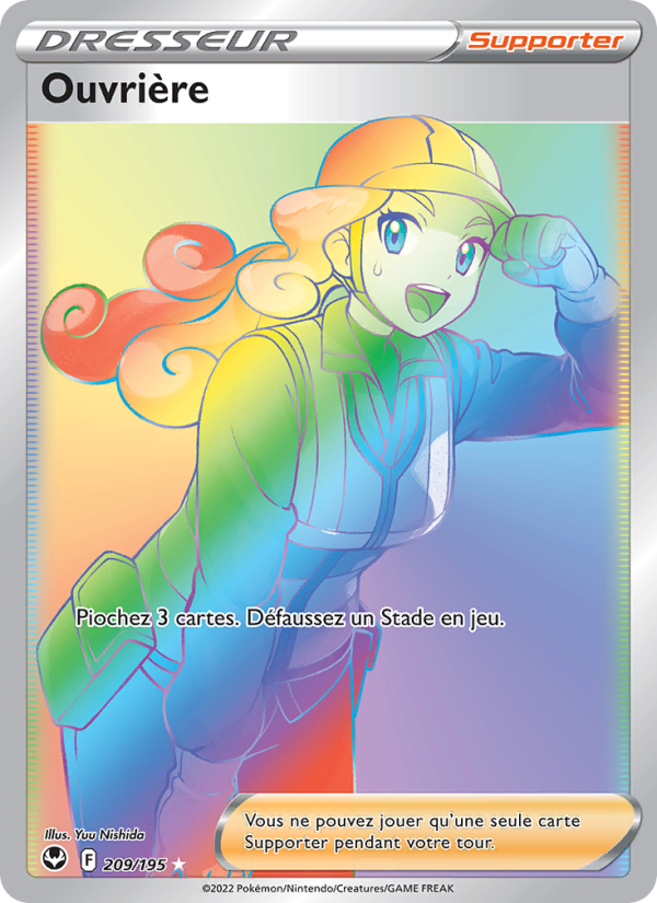 Ouvrière 209 — Silver Tempest (French Pokémon TCG card)