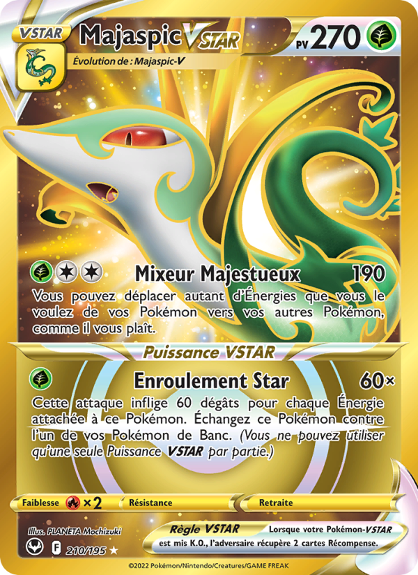 Majaspic VSTAR 210 — Silver Tempest (French Pokémon TCG card)