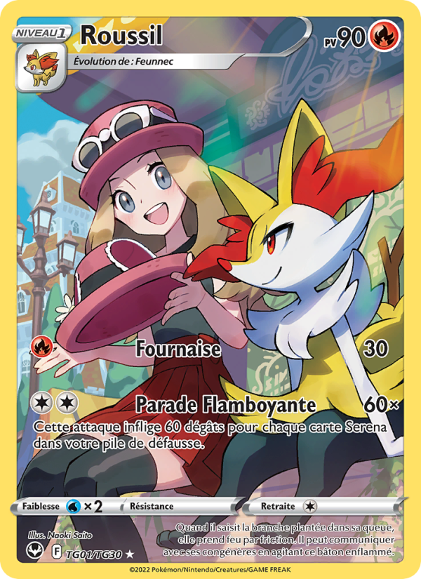 Roussil TG01 — Silver Tempest (French Pokémon TCG card)