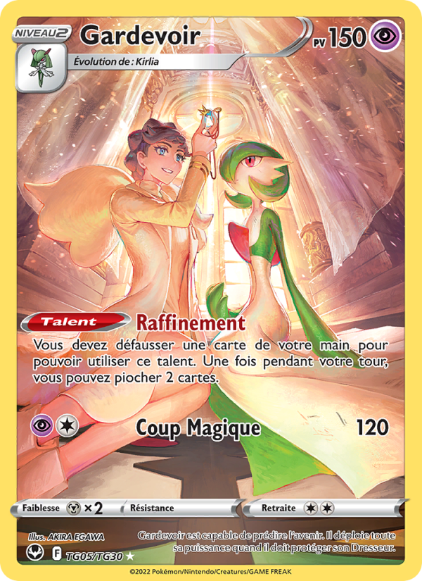 Gardevoir TG05 — Silver Tempest (French Pokémon TCG card)