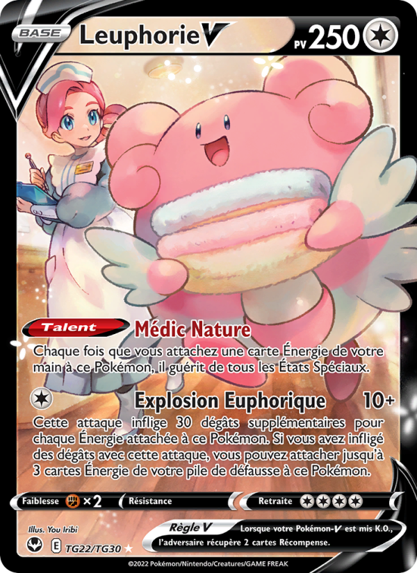 Leuphorie V TG22 — Silver Tempest (French Pokémon TCG card)
