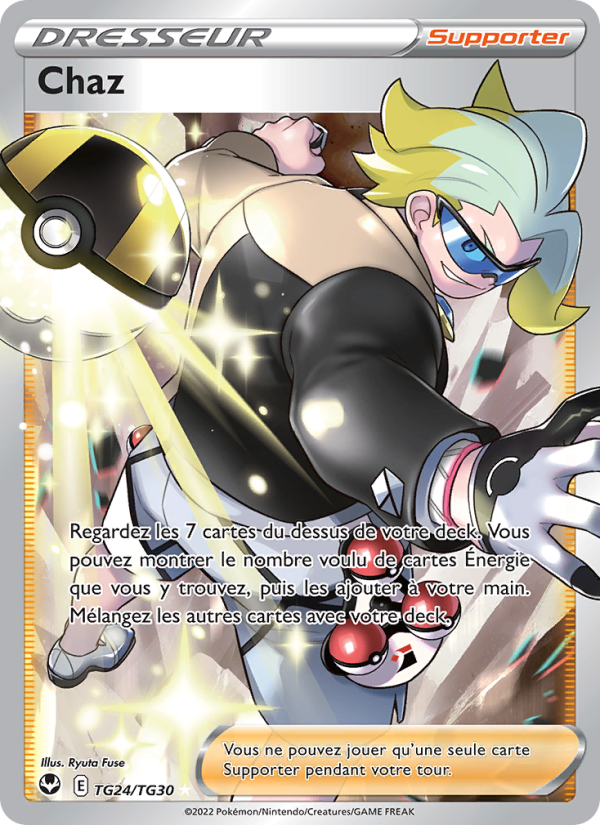 Chaz TG24 — Silver Tempest (French Pokémon TCG card)