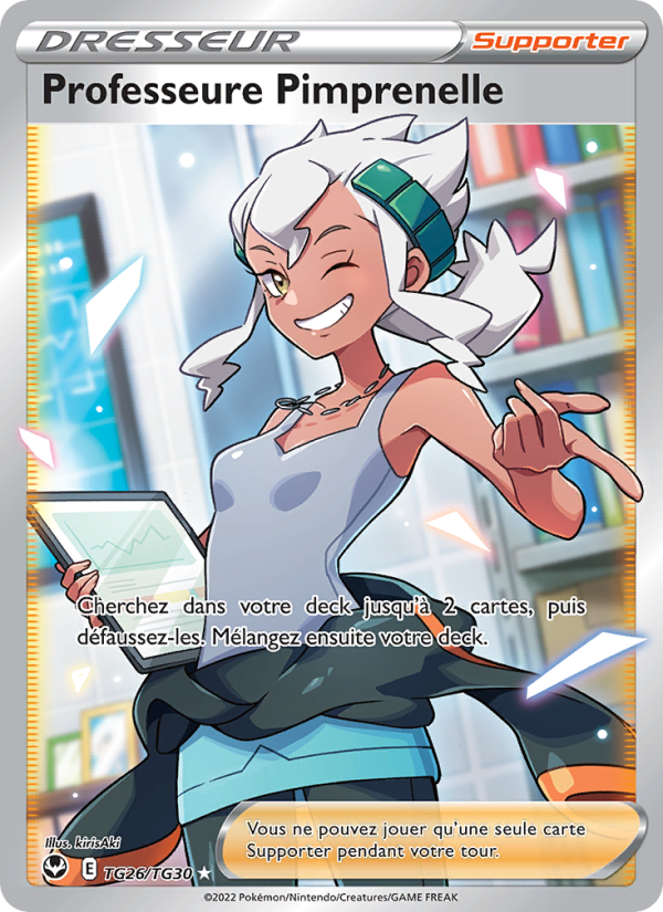 Professeure Pimprenelle TG26 — Silver Tempest (French Pokémon TCG card)