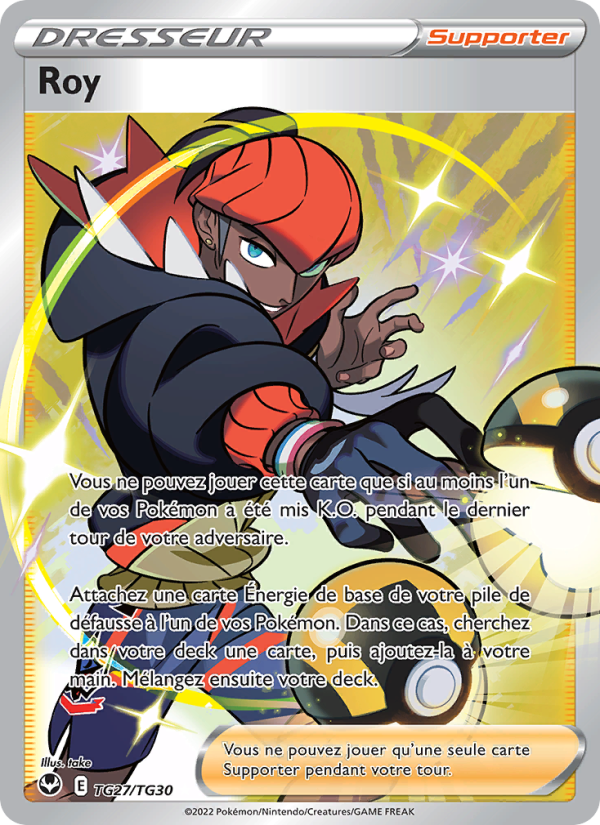 Roy TG27 — Silver Tempest (French Pokémon TCG card)