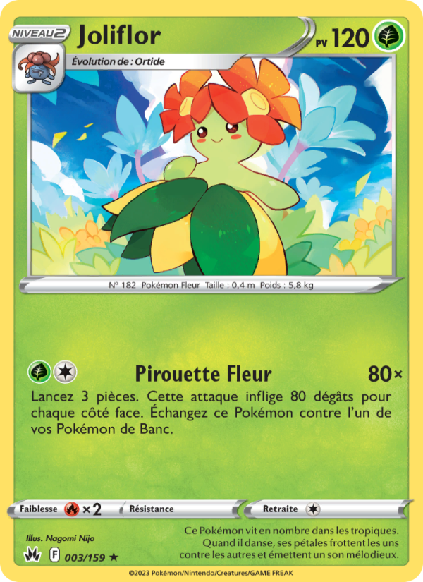 Joliflor 003 — Zenit der Könige (French Pokémon TCG card)