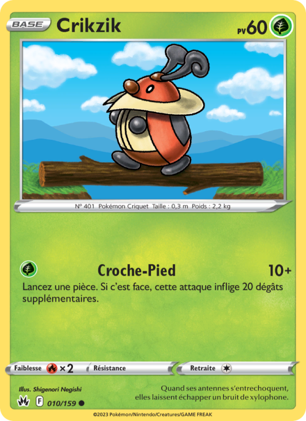 Crikzik 010 — Zenit der Könige (French Pokémon TCG card)