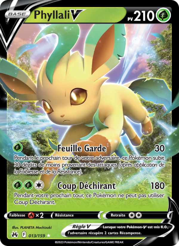 Phyllali V 013 — Zenit der Könige (French Pokémon TCG card)