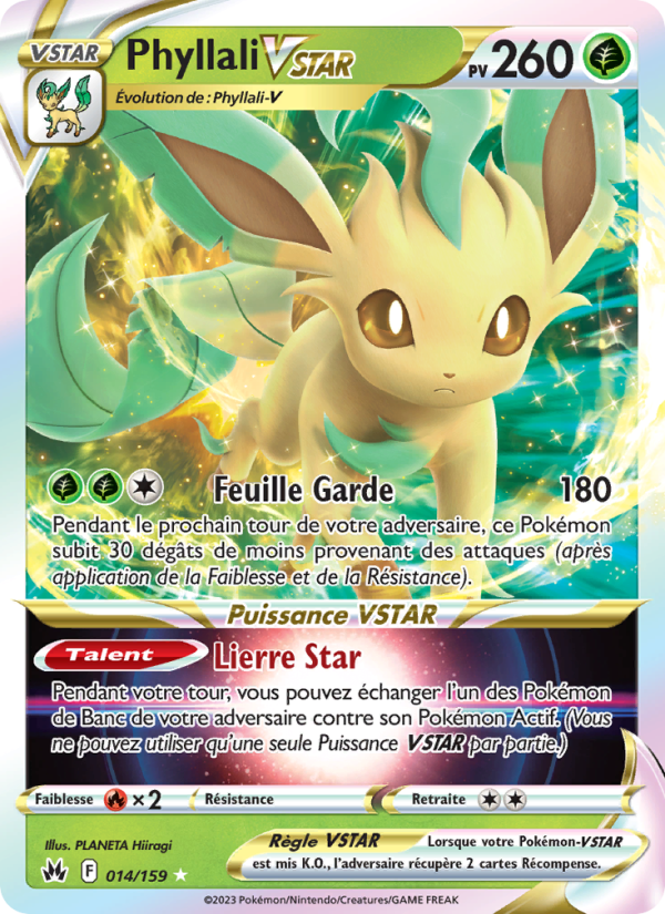 Phyllali VSTAR 014 — Zenit der Könige (French Pokémon TCG card)