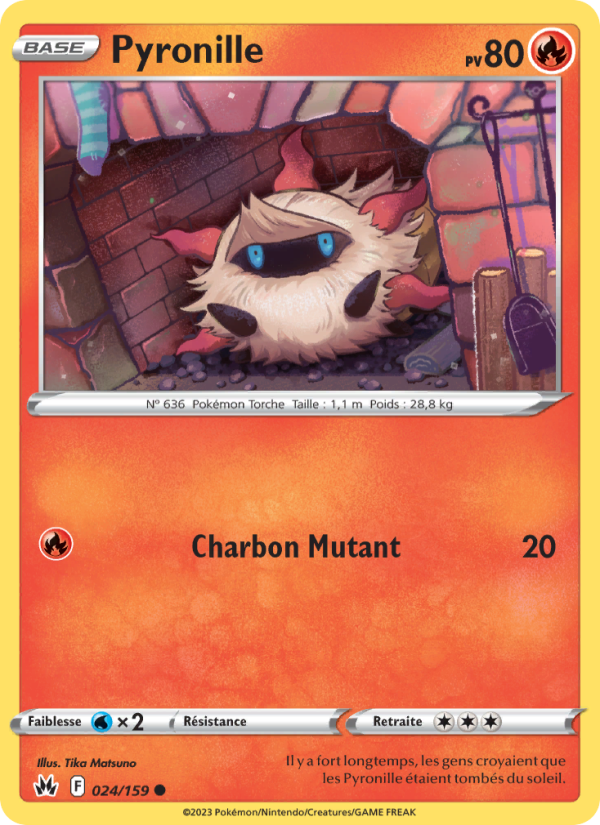 Pyronille 024 — Zenit der Könige (French Pokémon TCG card)
