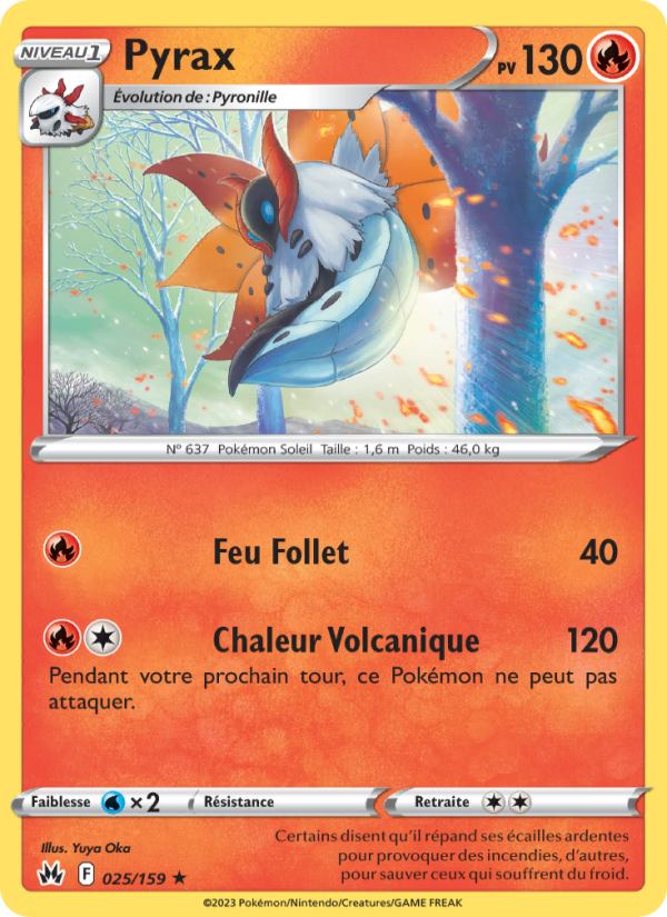 Pyrax 025 — Zenit der Könige (French Pokémon TCG card)