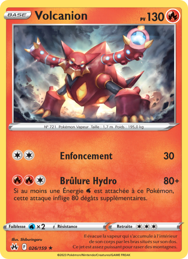 Volcanion 026 — Zenit der Könige (French Pokémon TCG card)