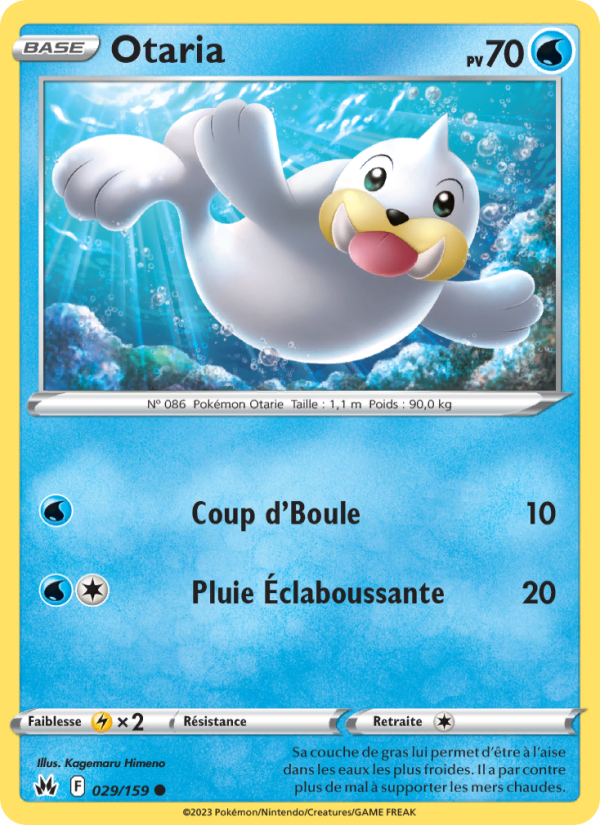 Otaria 029 — Zenit der Könige (French Pokémon TCG card)