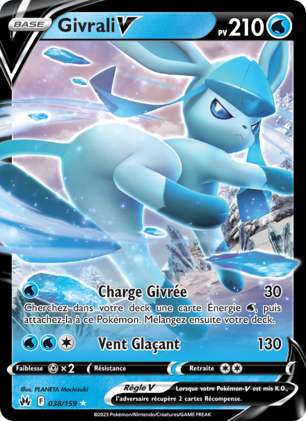 Givrali V 038 — Zenit der Könige (French Pokémon TCG card)