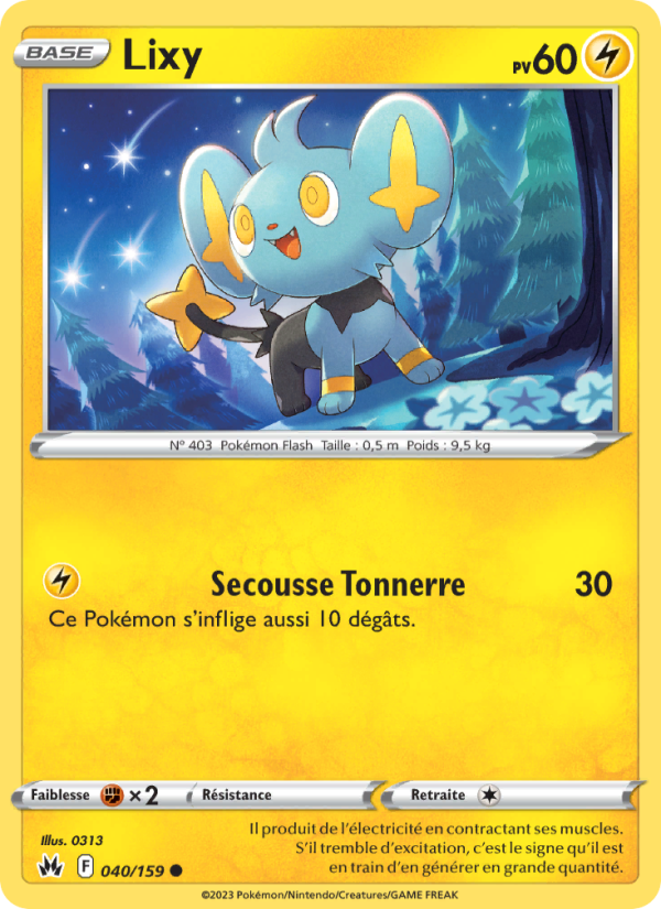 Lixy 040 — Zenit der Könige (French Pokémon TCG card)