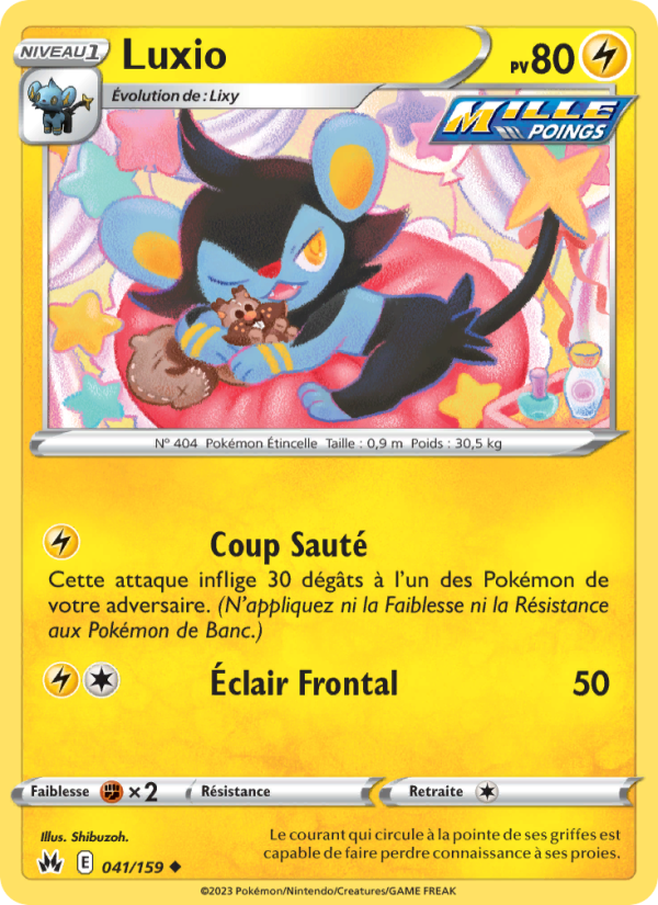 Luxio 041 — Zenit der Könige (French Pokémon TCG card)