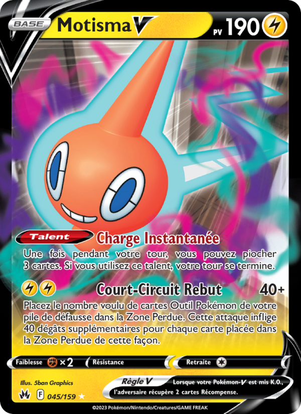 Motisma V 045 — Zenit der Könige (French Pokémon TCG card)
