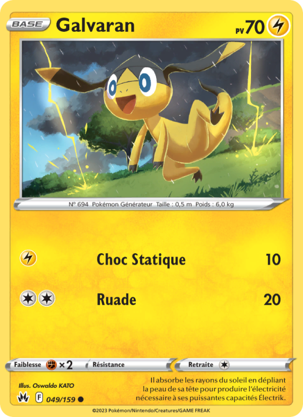 Galvaran 049 — Zenit der Könige (French Pokémon TCG card)