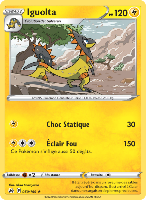 Iguolta 050 — Zenit der Könige (French Pokémon TCG card)