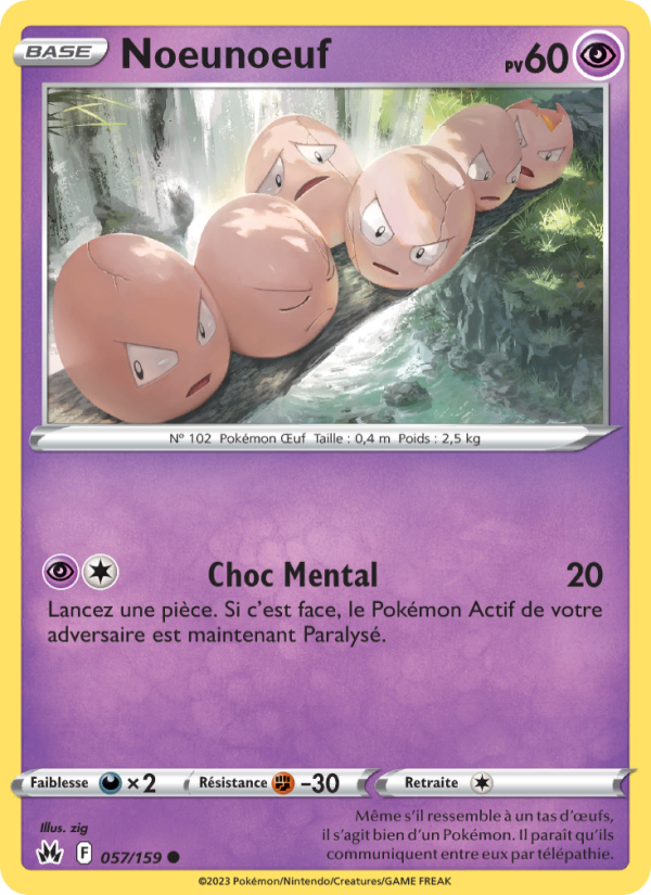 Noeunoeuf 057 — Zenit der Könige (French Pokémon TCG card)