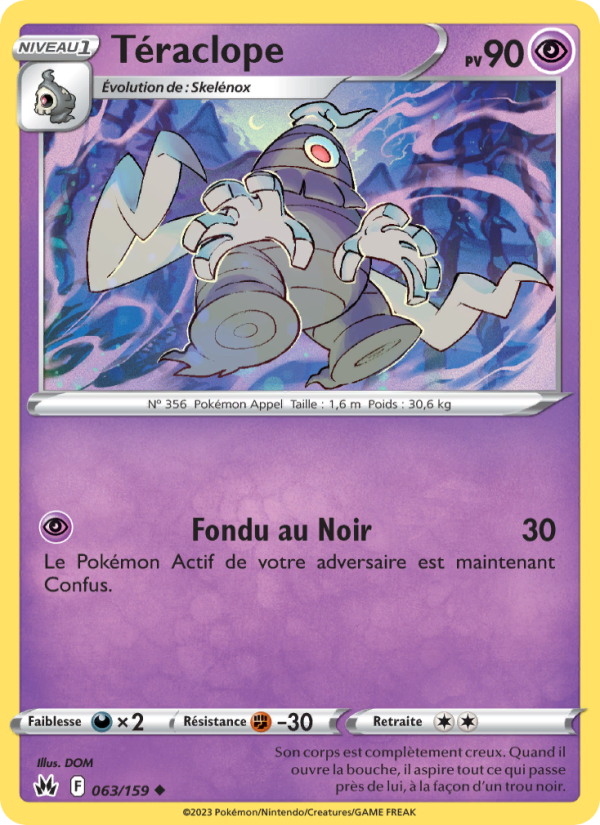 Téraclope 063 — Zenit der Könige (French Pokémon TCG card)