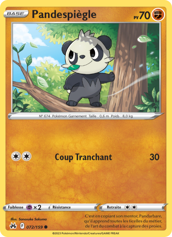 Pandespiègle 072 — Zenit der Könige (French Pokémon TCG card)