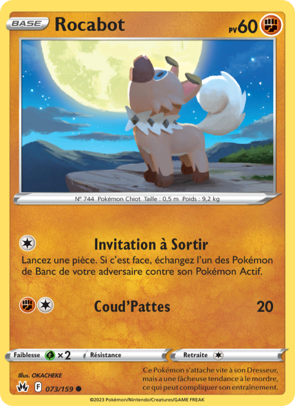 Rocabot 073 — Zenit der Könige (French Pokémon TCG card)