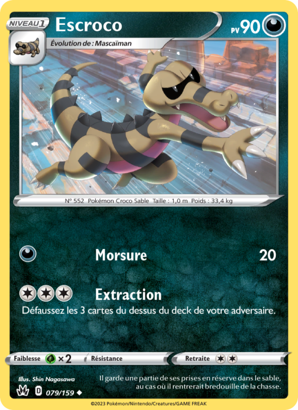 Escroco 079 — Zenit der Könige (French Pokémon TCG card)