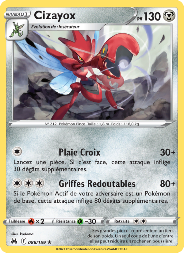 Cizayox 086 — Zenit der Könige (French Pokémon TCG card)