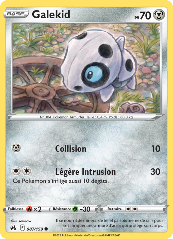 Galekid 087 — Zenit der Könige (French Pokémon TCG card)