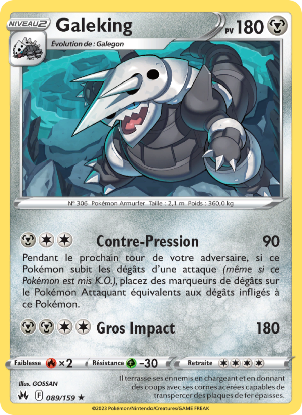 Galeking 089 — Zenit der Könige (French Pokémon TCG card)