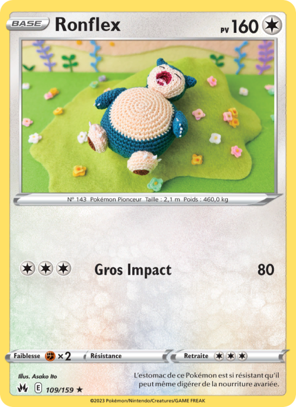 Ronflex 109 — Zenit der Könige (French Pokémon TCG card)