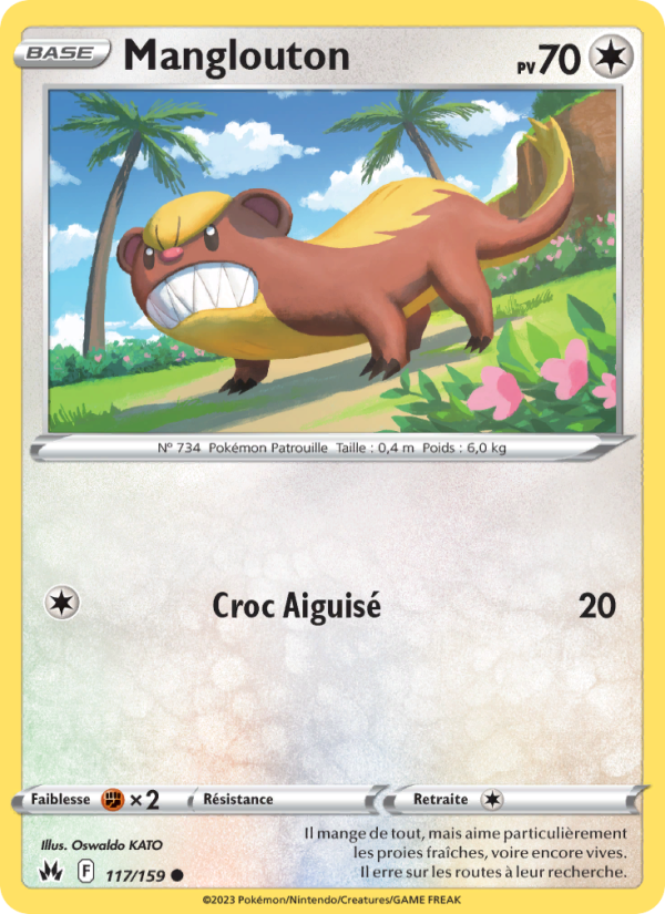 Manglouton 117 — Zenit der Könige (French Pokémon TCG card)