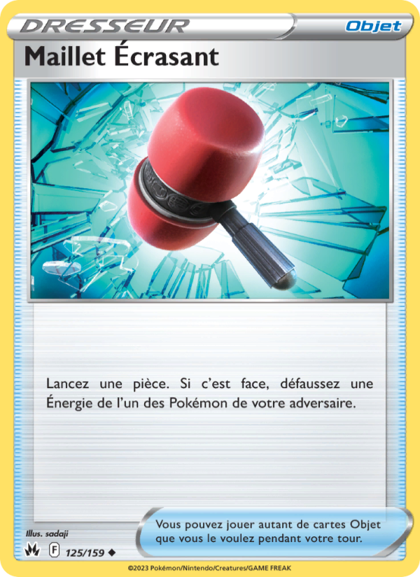 Maillet Écrasant 125 — Zenit der Könige (French Pokémon TCG card)