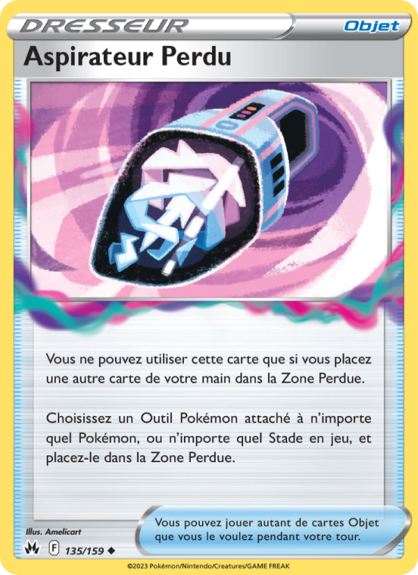 Aspirateur Perdu 135 — Zenit der Könige (French Pokémon TCG card)