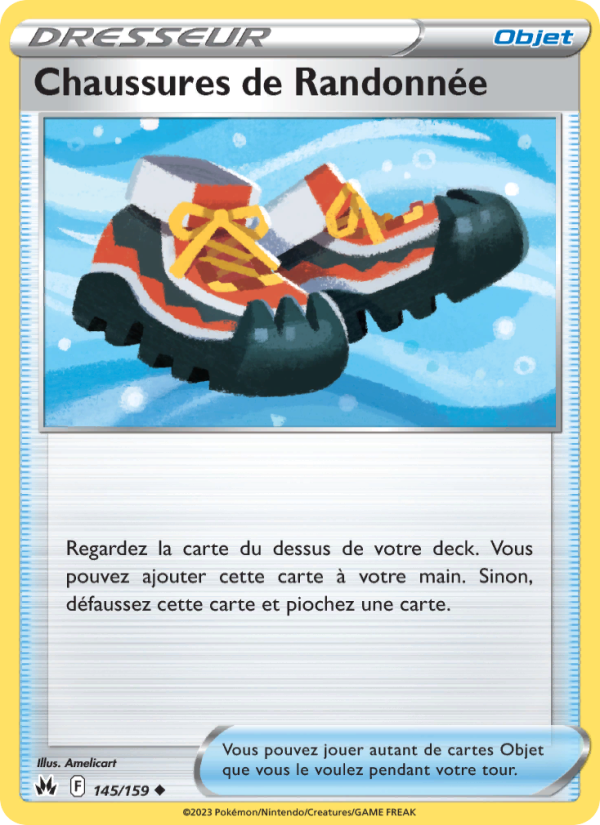 Chaussures de Randonnée 145 — Zenit der Könige (French Pokémon TCG card)