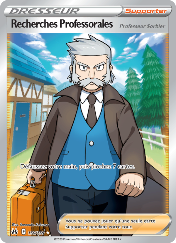 Recherches Professorales 150 — Zenit der Könige (French Pokémon TCG card)