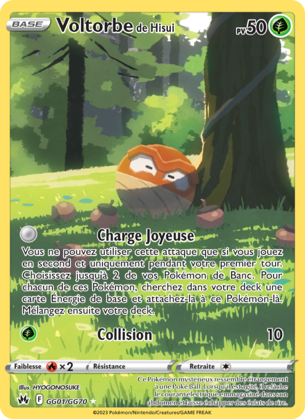 Voltorbe de Hisui GG01 — Zenit der Könige (French Pokémon TCG card)