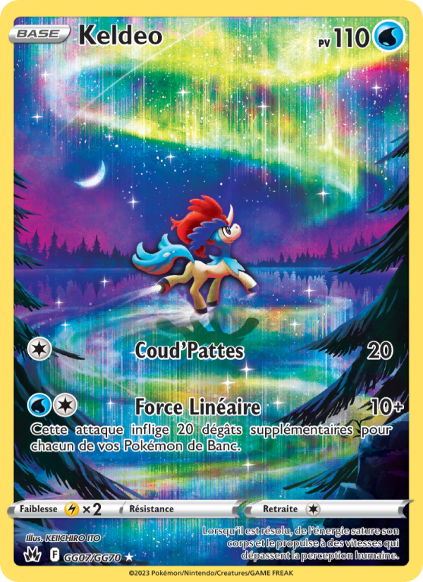 Keldeo GG07 — Zenit der Könige (French Pokémon TCG card)