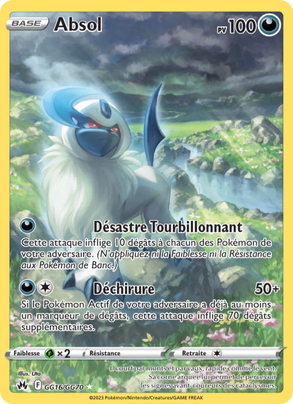 Absol GG16 — Zenit der Könige (French Pokémon TCG card)