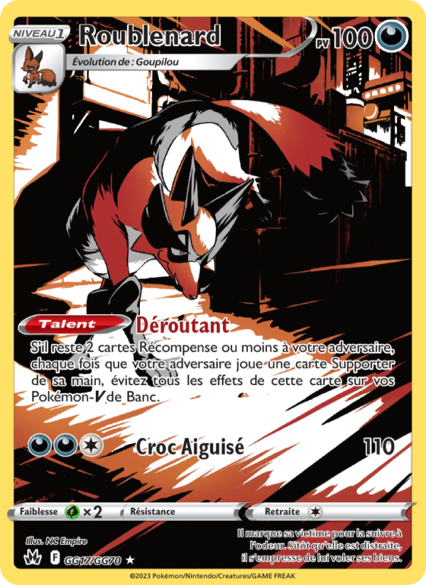 Roublenard GG17 — Zenit der Könige (French Pokémon TCG card)