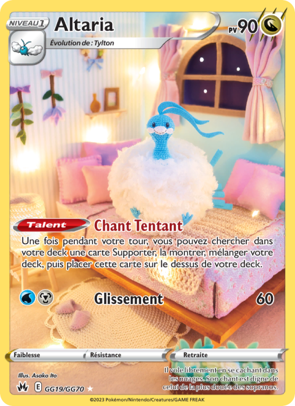 Altaria GG19 — Zenit der Könige (French Pokémon TCG card)