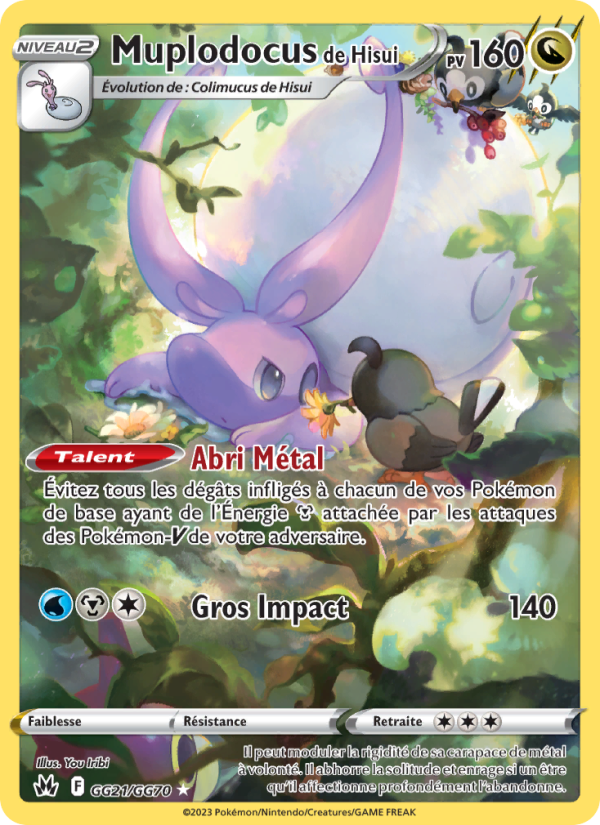 Muplodocus de Hisui GG21 — Zenit der Könige (French Pokémon TCG card)