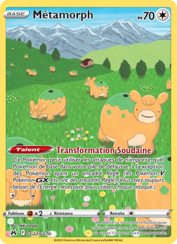 Métamorph GG22 — Zenit der Könige (French Pokémon TCG card)
