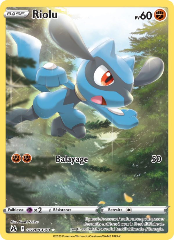 Riolu GG26 — Zenit der Könige (French Pokémon TCG card)