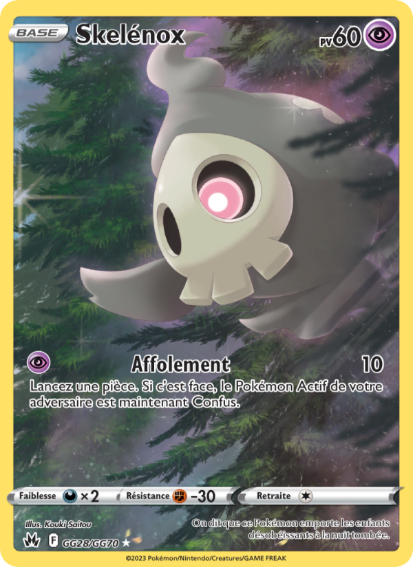 Skelénox GG28 — Zenit der Könige (French Pokémon TCG card)