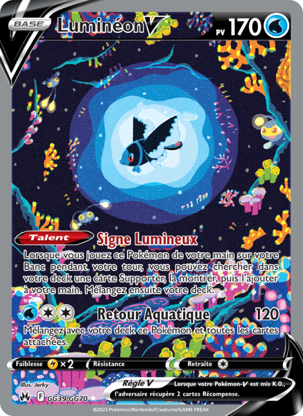 Luminéon V GG39 — Zenit der Könige (French Pokémon TCG card)