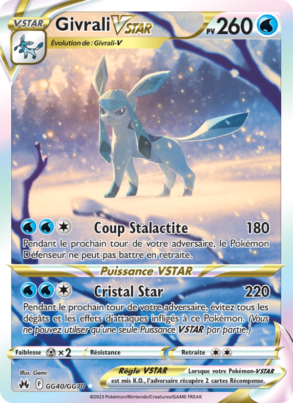 Givrali VSTAR GG40 — Zenit der Könige (French Pokémon TCG card)