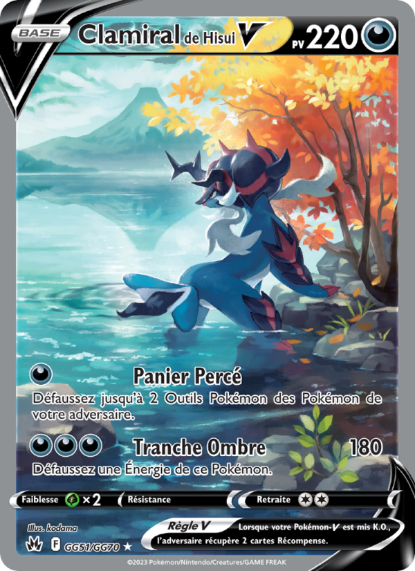 Clamiral de Hisui V GG51 — Zenit der Könige (French Pokémon TCG card)